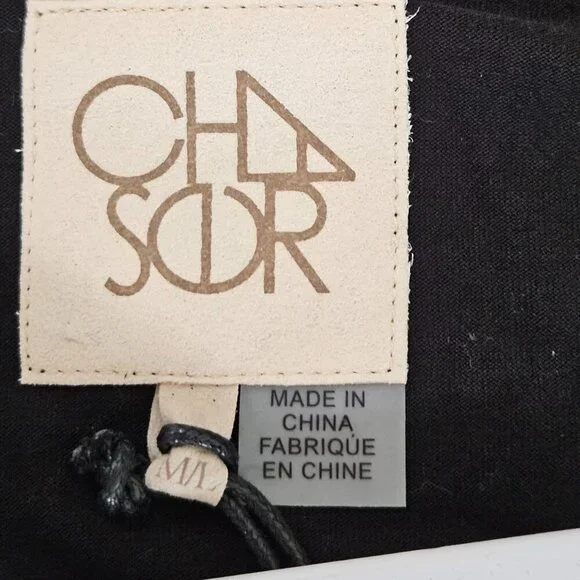 NEW!! Chaser Rock & Roll Glitter Kimono Duster Wrap Jacket M/L Black Sexy Party - Picture 11 of 12